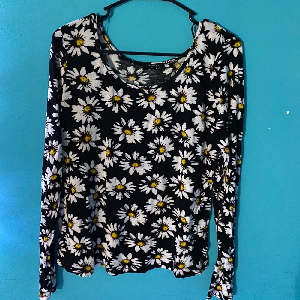 Sunflower Cropped Long Sleeve Tee